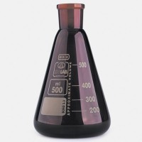 Колба Эрленмейера ISOLAB 500 мл, NS29/32, тёмное стекло