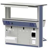 Стеллаж сервисный к островному столу ЛАБ-PRO ССО 90.45.90