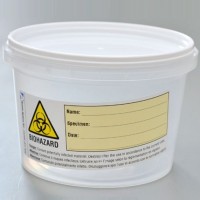 Контейнер д/отбора, транспортировки и хранения биологич. материалов (д/гистологии), 250 мл. с защелк. крыш., с этикеткой., н/стер., п/п, Aptaca