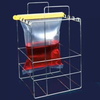 Штатив ISOLAB для 4 гомогенизационных пакетов, нержавеющая сталь