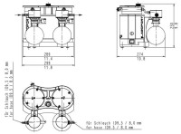 Вакуумная система KNF LABOPORT SR 840 G, 34 л/мин, вакуум до 6 мбар