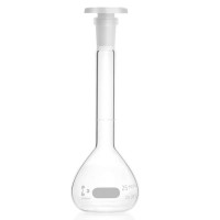 Колба мерная DURAN 25 мл, класс А, светлое стекло, NS10/19, с восьмиугольной пробкой (PE), с сертификатом партии