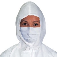 Маска для чистых помещений, с завязками, стерильная, одноразовая, белая, 18 см, Kimtech M3, Kimberly-Clark