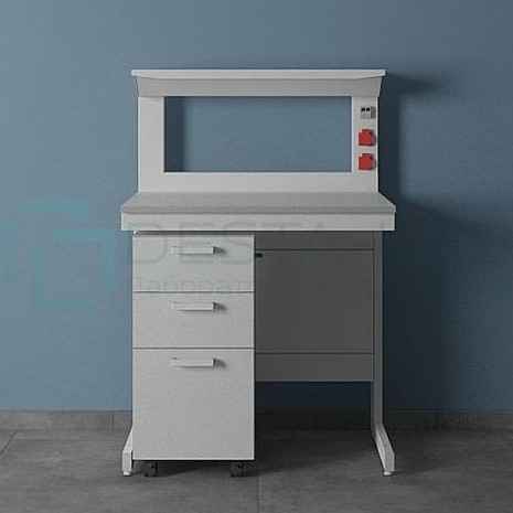 Стол лабораторный с полкой ЛК-900 СМ (Lab HPL)