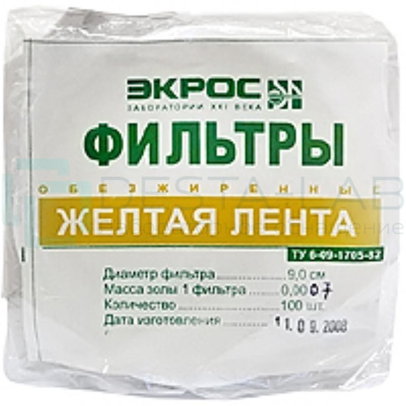 Фильтры "Белая лента" d=12,5 см (инд/уп)
