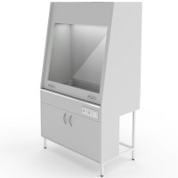 Вытяжной шкаф со столешницей из нержавеющей стали Теолаб НВ-1200 ШВ-НЕРЖ-Б