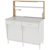 Стол пристенный ЛАБ-1200 ПСТМ (Монолитная керамика)