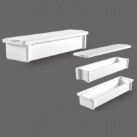 Емкость-контейнер полимерный для дезинфекции и предстерилизационной обработки медицинских изделий ЕДПО-10Д-01 длинномерный с подставкой для эндоскопов