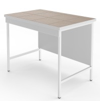 Высокий лабораторный стол со столешницей из керамогранитной плитки НВ-1200 ЛКв