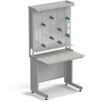 Стол титровальный ЭКРОС 900х600х750/1735 мм, раб. поверхность - КЕРАМИКА с ПВХ кромкой