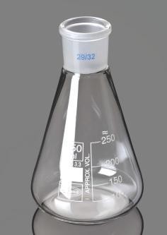 Колба Эрленмейера 250 мл, стекло, до 500 °С, шлиф 24/29, 10 шт./уп., Glassco