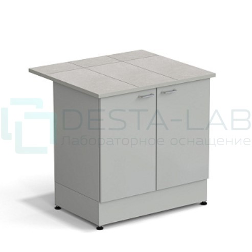 Стол-тумба ЭКРОС 900х800х900 мм 2 двери, раб. поверхность - КЕРАМИКА с ПВХ кромкой
