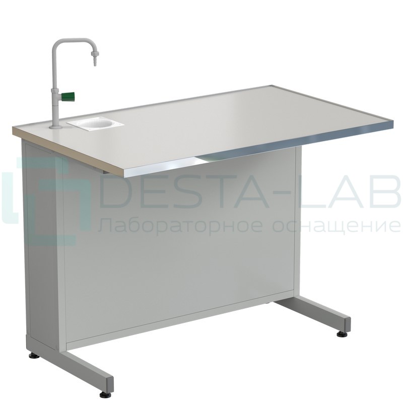 Стол демонстрационный с подводом воды 1212х750х900, раб. поверхность - LABGRADE-лайт