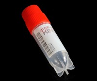 Криопробирки 2 мл, красные крышки, ПП, высота 39,7 мм, конические, с юбкой, внешняя резьба, стерильные, матовое поле для маркировки, бесцветные, 25 шт./уп., 40 уп./кор., Biologix, Китай