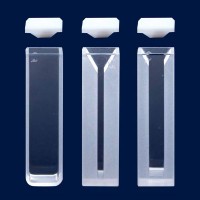 Кювета ISOLAB полумикро, оптический путь 10 мм, 12,5 x 12,5 x 45 мм, 1,4 мл, оптическое стекло