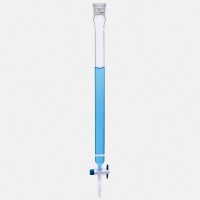 Хроматографическая колонка ISOLAB, Ø 10 x 200 мм, с фриттой, NS14/23, PTFE кран, стекло