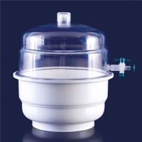 Эксикатор ISOLAB с краном, вакуумный, Ø 300 мм, PP/PC