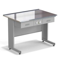 Стол приборный с ящиками и электрикой ЭКРОС 1200х800х900 мм, раб. поверхность - НЕРЖАВЕЮЩАЯ СТАЛЬ