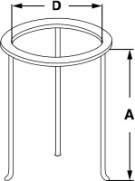 Кольцо-тренога Bochem, 180x100 мм, нержавеющая сталь