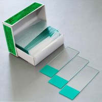 Стекло для микропрепаратов, предметное СП-7109, с полиров. краями и зеленой полосой, 26*76 мм., толщ. 1,0 мм.