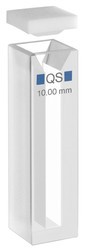 Кювета, кварцевое стекло, 200–2500 нм, ОП 10 мм, 1400 мкл, с крышкой ПТЭФ, Hellma