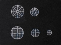 Диски для 3D культивирования полученные методом электроформования, невыровненные нановолокна, материал нанесен линейно, толщина подложки 18 мкм, 96 луночный планшет, ST1