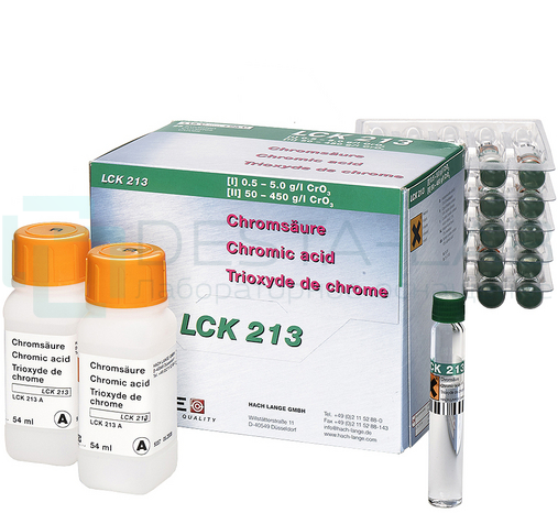 Кюветный тест Hach LCK 213 на Хром (для кисло-гальван. ванн), 25 тестов