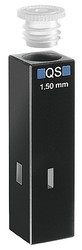 Кювета флуоресцентная Hellma 105.252-QS кварцевая, оптический путь 1,5x1,5 мм, высота центра 15 мм