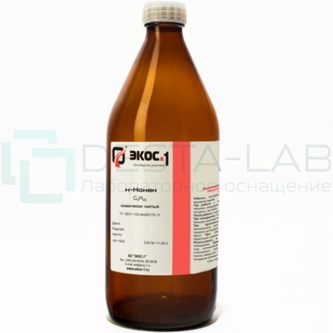 Нонан химически чистый (ХЧ), бутылка 1 л.