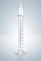 Цилиндр мерный Hirschmann 500 : 5.0 мл класс B, синяя градуировка, с пластиковой пробкой
