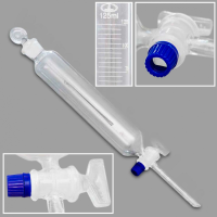 Воронка делительная ВД-1-125, цилиндрическая, с делениями