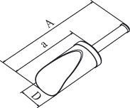 Совок Bochem с приваренной ручкой, 2000 мл, длина 450 мм, ширина 160 мм, нержавеющая сталь