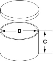 Чашка Петри Bochem, диаметр 75 мм, высота 20 мм, нержавеющая сталь