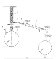 Прибор для перегонки стирола эскиз 1-183