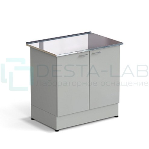 Стол-тумба ЭКРОС 900х600х900 мм 2 двери, раб. поверхность - НЕРЖАВЕЮЩАЯ СТАЛЬ