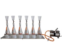 Прибор вакуумного фильтрования ПВФ-47/4 ЦМ (воронки 250 мл. из пол-на) без подставки, Владисарт