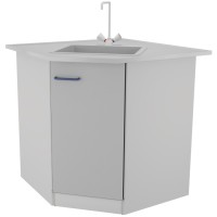 Угловой стол-мойка ЛАБ-PRO МОУ 90/65.90/65.90 РР