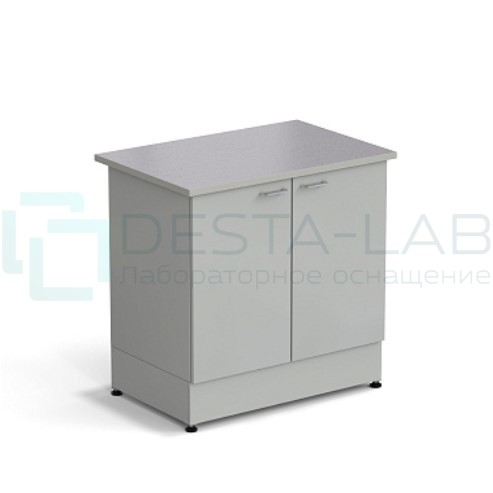 Стол-тумба ЭКРОС 900х600х900 мм 2 двери, раб. поверхность - МОНОЛИТНЫЙ КЕРАМОГРАНИТ с ПВХ кромкой