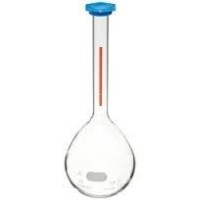 Колба мерная, 50 мл, класс А, БС, колпачок, Lifetime Red, 6 шт./уп., 12 шт./кор., Pyrex (Corning)