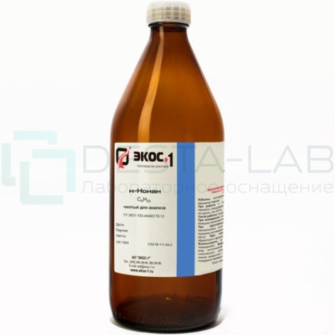 Нонан чистый для анализа (ЧДА), бутылка 1 л.