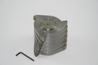 Ротор 6-дисковый, сталь 1.0580, сменные режущие наконечники из карбида вольфрама, для измельчения без намола тяжёлых металлов, для SM 100 / SM 200 / SM 300, Retsch