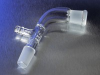 Аллонж изогнутый с отводом, 14/20, Pyrex (Corning)
