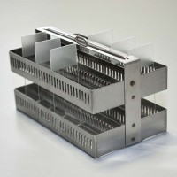 Штатив-рамка из нерж.стали, для 60 стёкол, 26×76×2мм