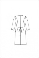 Халат лабораторный женский, хлопок/полиэстер, треугольный вырез, белый, 1 шт., ЛТО, ЛТО