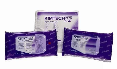 Салфетки для чистых помещений Kimtech Pure CL4, белые, 22,8х22,8 см, 5х100шт, Kimberly-Clark
