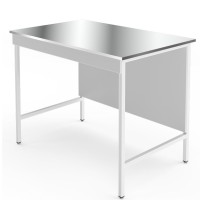 Высокий лабораторный стол со столешницей из нержавеющей стали НВ-1200 ЛНв