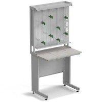 Стол титровальный ЭКРОС 900х600х900/1885 мм, раб. поверхность - КЕРАМИКА с ПВХ кромкой