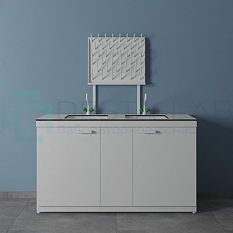 Стол мойка ЛК-1500 СМС-Д (корпус-ЛДСП) Lab HPL