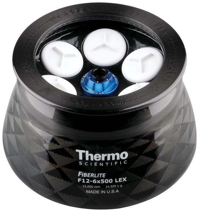 Ротор угловой Fiberlite F12-6 x 500 LEX, 12000 об/мин, 24471 g, 6 x 500 мл, Thermo FS