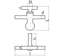 Кран вакуумный 3-ходовой Гф 6.451.285-03